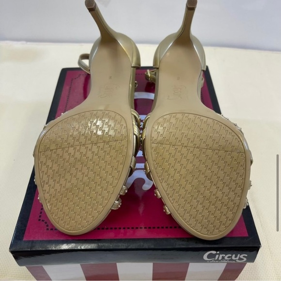 Circus by Sam Edelman Angelica Gold heels stilettos classic vintage retro - Picture 3 of 5